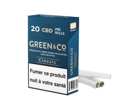 Cigarettes CBD Green&Co Classic