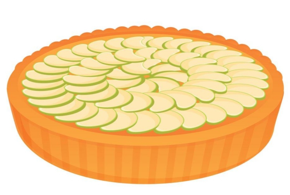 dessin tarte au pomme